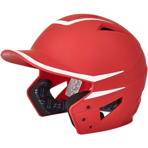 Scarlet and White HX Legend Batting Helmet Sold by GameTime Athletics