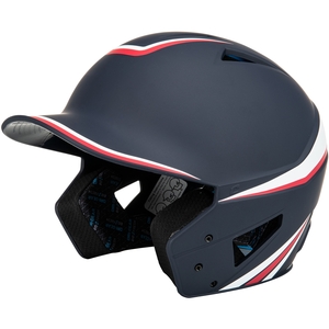 Scarlet, White and Navy HX Legend Batting Helmets Sold by GameTime Athletics