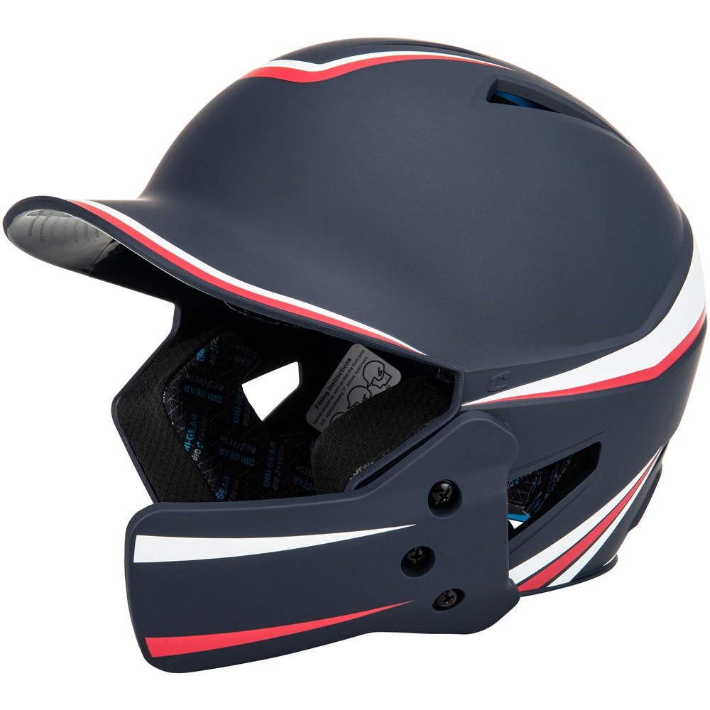 Navy, White and Scarlet Red HD Legend Plus Batting Helmets Sold by Gametime Athletics