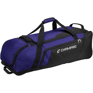 Purple Boss Wheeled Catchers Bag Sold by GameTime Athletics
