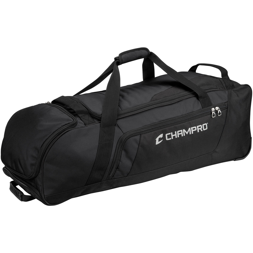 Black Boss Wheeled Catchers Bag Sold by GameTime Athletics