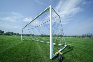 Kwik Goal Evolution 1.1 Elliptical Swivel Wheel Soccer Goals Sold by GameTime Athletics