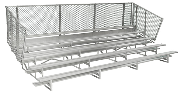 5 Row Standard and Preferred Aluminum Bleachers Sold by GameTime Athletics