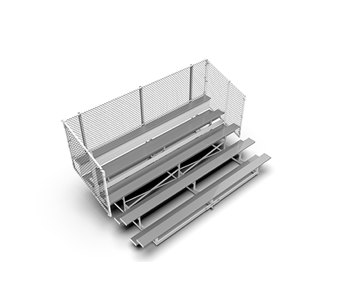 5 Row Portable Bleachers by National Recreation Systems