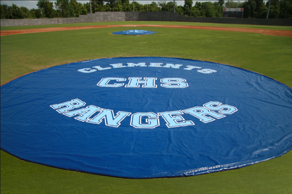 Branded Infield Cover Tarps at GameTime Athletics