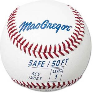 MacGregor Level 1 Safe/Soft Baseball for Ages 5-7, Sold by GameTime Athletics