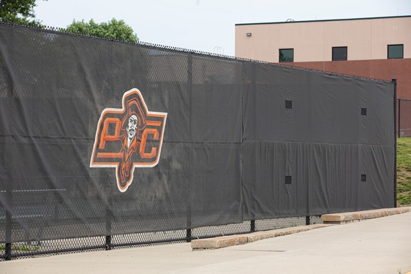 Customized Windstops and Privacy Fencing at GameTime Athletics