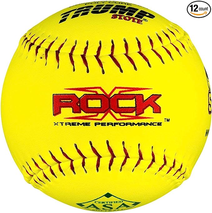 Trump® X-ROCK-RP-ASA-Y The Rock® Series 52/300 ASA 12 Inch Composite Leather Softball