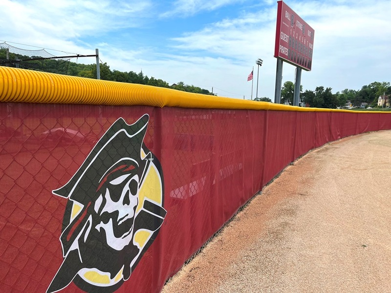 Customized Outfield Fence Screens at GameTime Athletics 